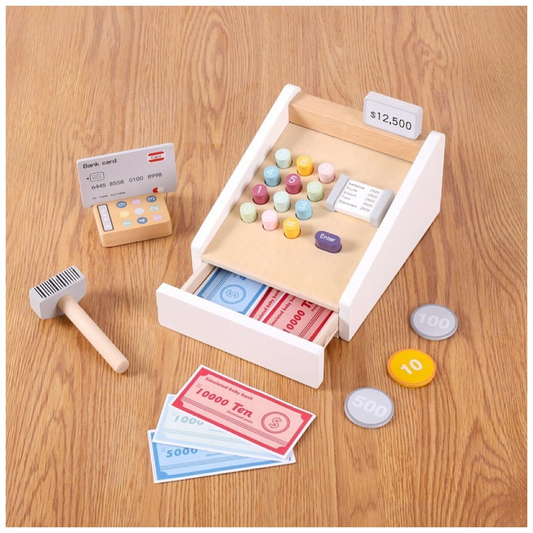Cash Register Wooden Toy